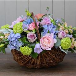 A Summer Basket - Scented Fresh &amp; Beautiful British Flowers