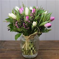 A beautiful and Fresh Tulip Sweetie Jar