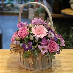 Pink &amp; Lilac Basket For Your Special Person