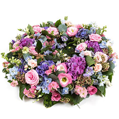 Summer Wreath - Beautiful Soft and Heart Warming Fresh Flowers