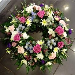 Pink and White wreath 