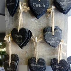 Welsh slate  gift tags 