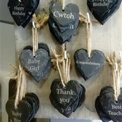 Welsh slate gift tags