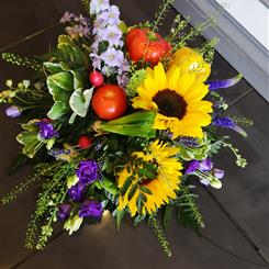 Flowers and vegetables posy