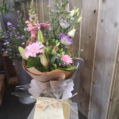 Pretty in pink box of Beautiful Fresh Flowers
