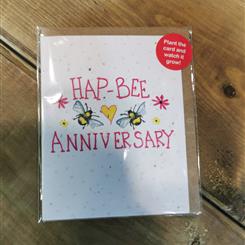 Hap- bee anniversary card