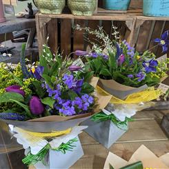 Surprise surprise of beautiful fresh flowers