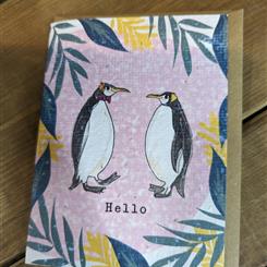Hello Penguin seeded card