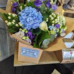 Blue hydrengea handtied