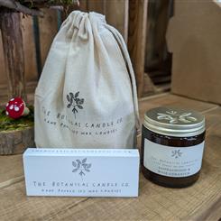 Sandalwood and Rose geranium Botanical candle gift set