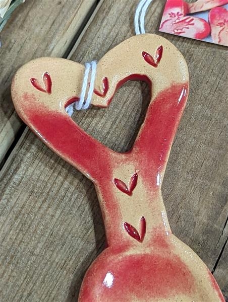 Ceramic cwtch Love spoon
