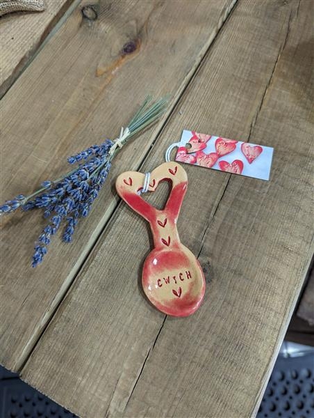 Ceramic cwtch Love spoon