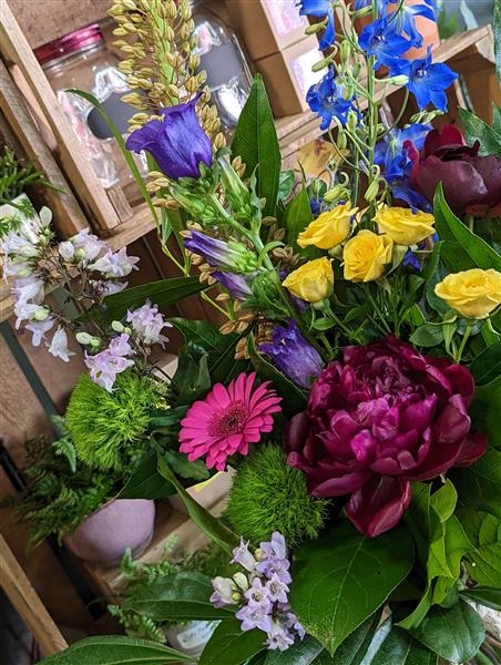 Felicia An eclectic selection of vibrant flowers