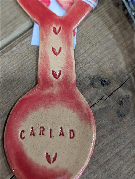 Ceramic Cariad love spoon Large