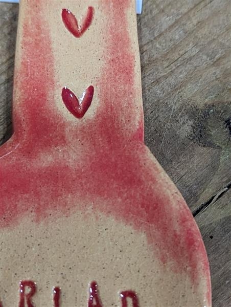 Ceramic Cariad love spoon Large