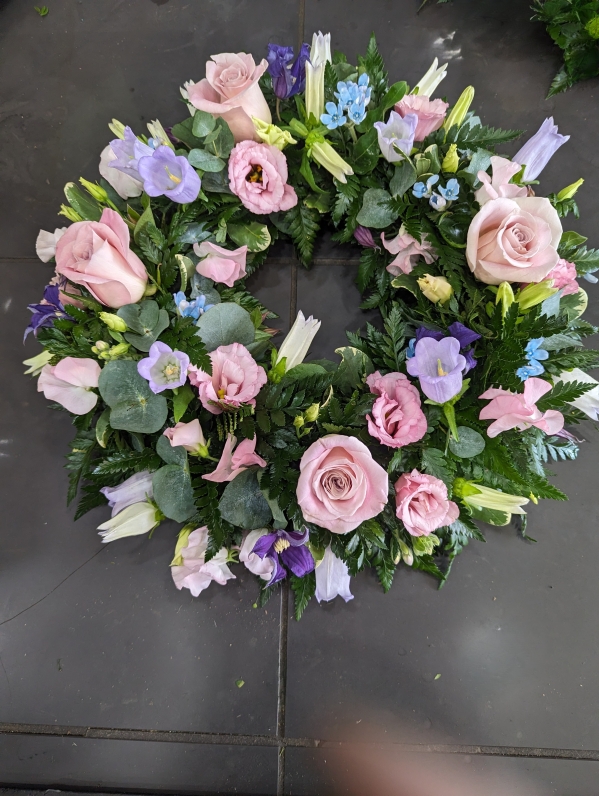 Pink and Lilac Wreath