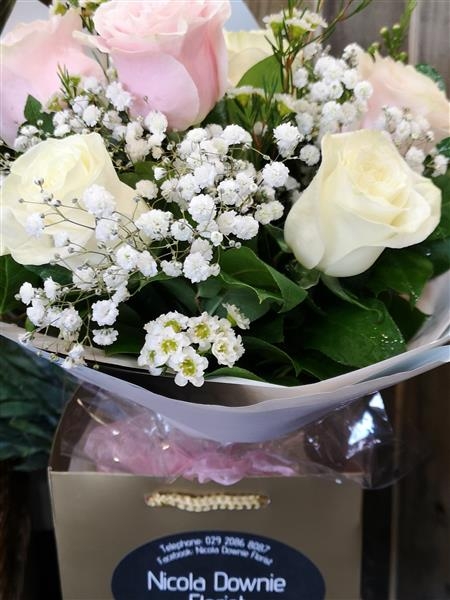 Darcey A scented collection of mixed roses.