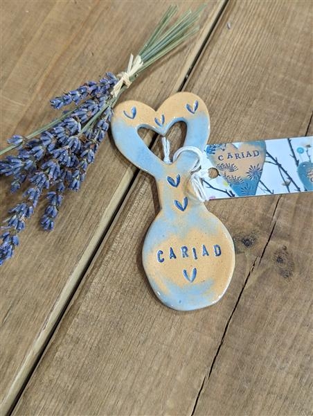 Ceramic Cariad love spoon