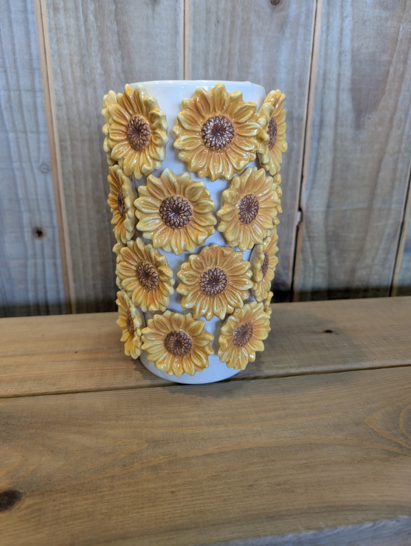 A beautiful 3D Sunflower vase