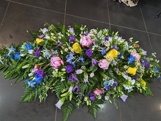 Wild Meadow Casket spray