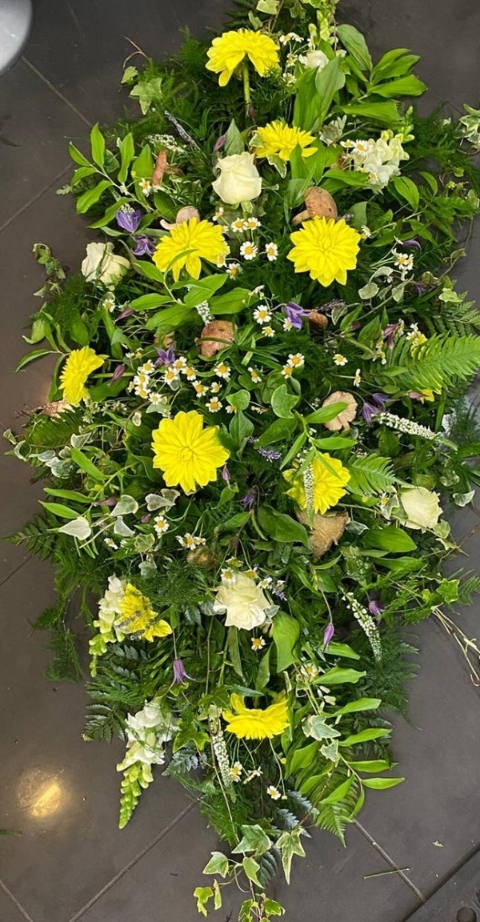 Woodland Walk Casket Spray