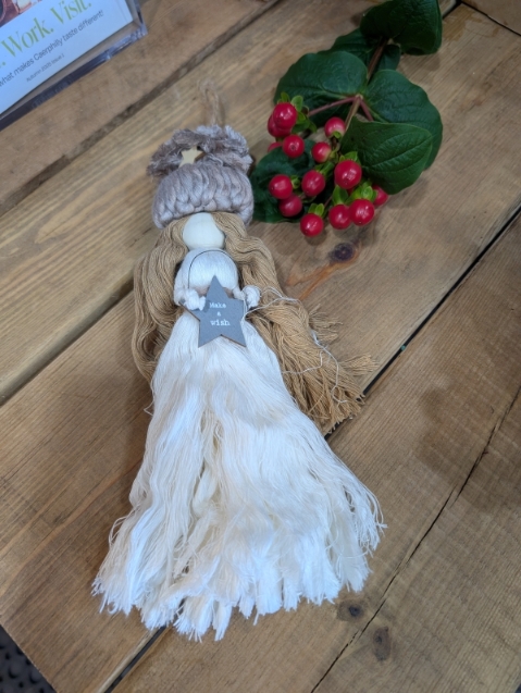 Hand made Macramé Angel