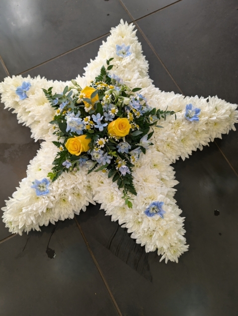 Blue and Yellow Star