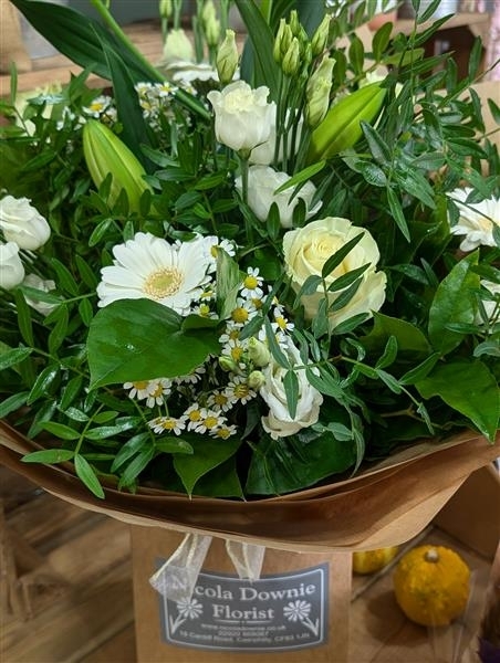 Pearl A classic collection of cream and white flowers.