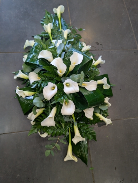 Classic Calla Lily Casket Spray