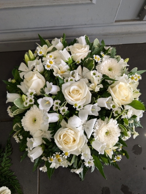 Cream and White Posy