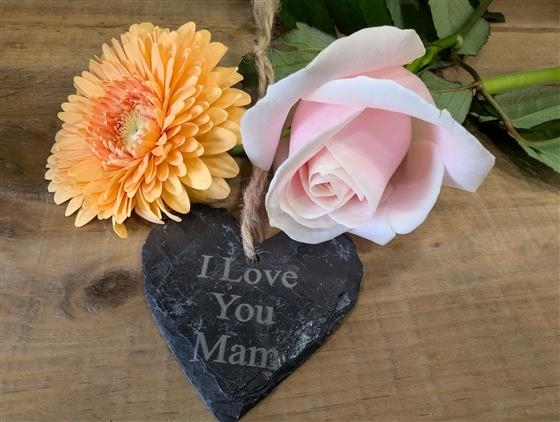 I love you Mam welsh slate