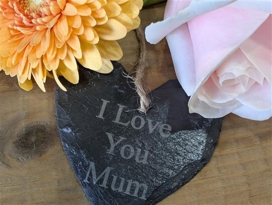 I Love you mum welsh slate