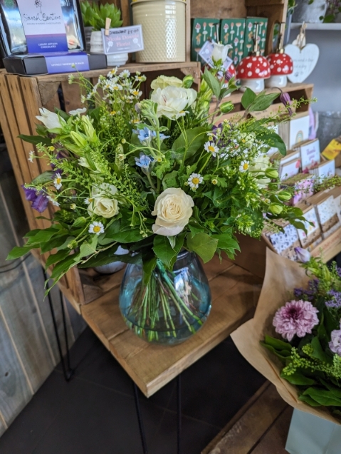 Iris Vase Arrangement