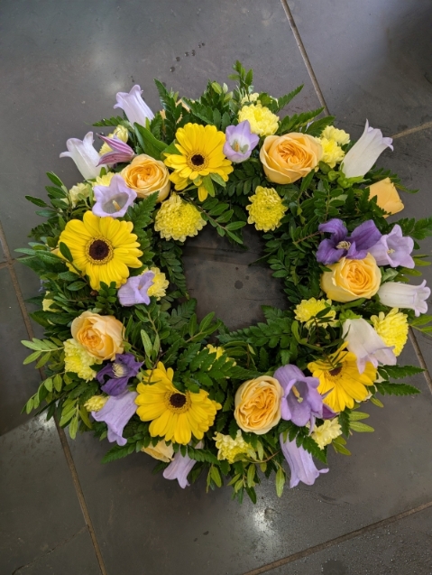 Lemon and Lilac Wreath