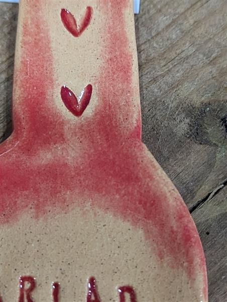 Ceramic Cariad love spoon Large