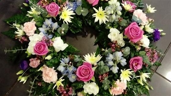 Pink and White wreath