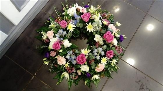 Pink and White wreath