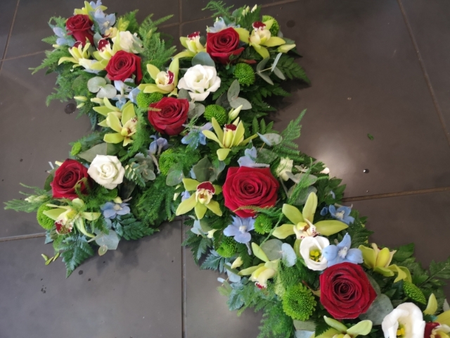 Red Rose and Cymbidium Orchid Cross