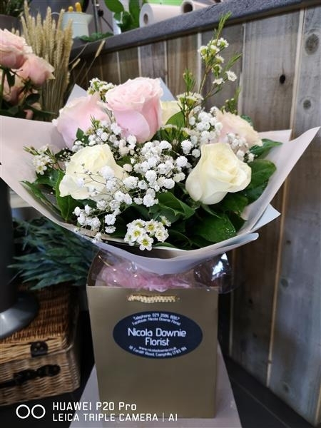 Darcey A scented collection of mixed roses.