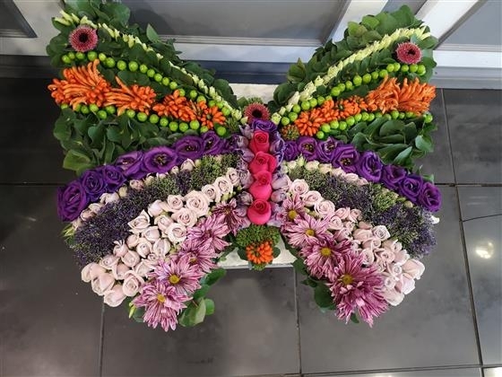Vibrant butterfly tribute