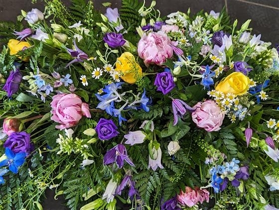 Wild Meadow Casket spray