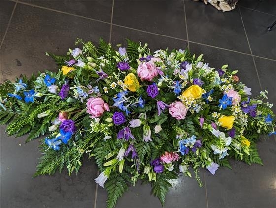 Wild Meadow Casket spray